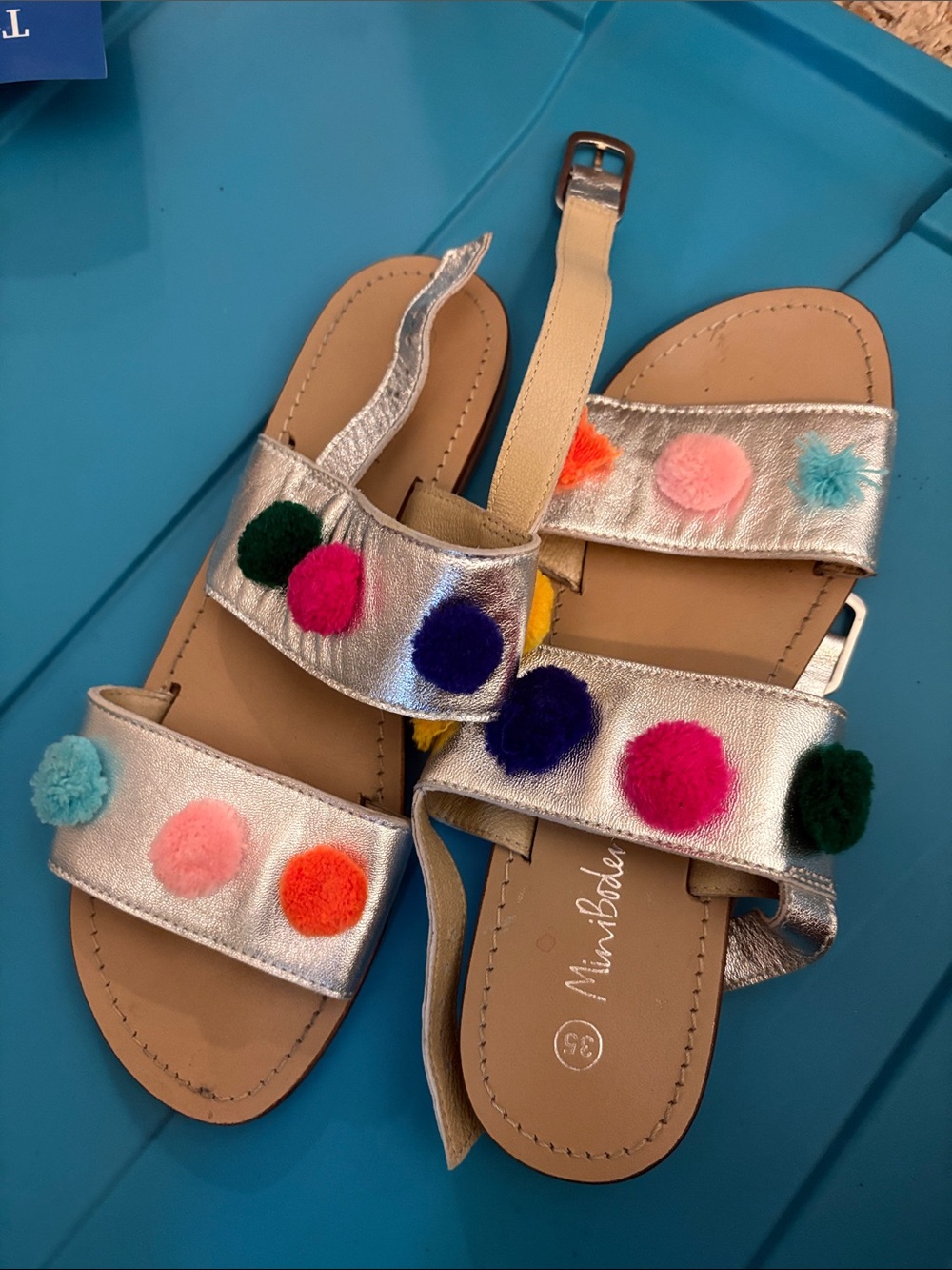 Mini Biden Pom Pom sandals